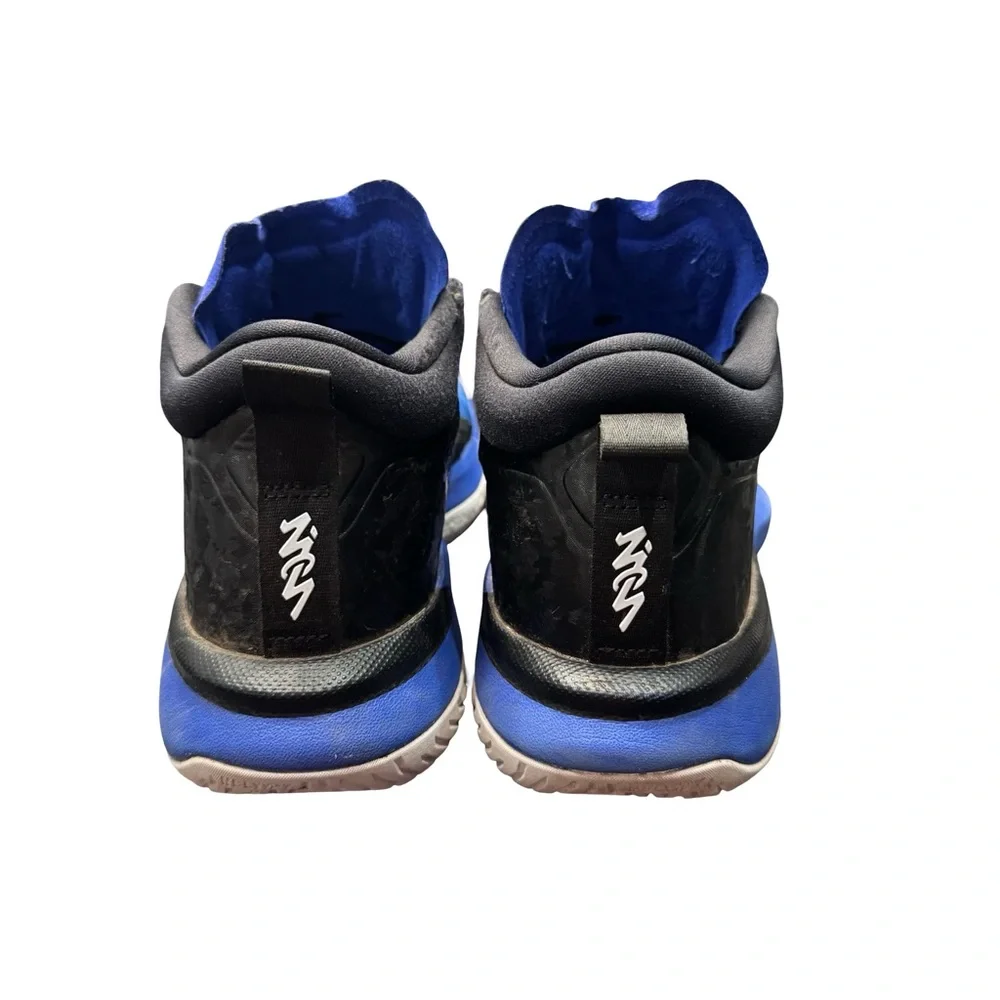 Jordan Zion 1 Duke Mens 12 Basketball Shoes Black White Hyper Royal Used - Picture 8 of 9